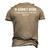 In Alcohols Defense Men's 3D T-shirt Back Print Khaki
