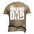 Best For Fathers Day 2022 The Walking Dad Men's 3D T-Shirt Back Print Khaki