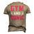 Gym And Tonic Workout Exercise Training Men's 3D T-Shirt Back Print Khaki