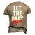 Let The Beat Drop Dj Mixing Men's 3D T-shirt Back Print Khaki