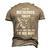 Motocross Wife Men's 3D T-shirt Back Print Khaki