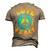 Peace Sign Love 60S 70S Tie Dye Hippie Halloween Costume V9 Men's 3D T-shirt Back Print Khaki