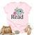 Funny Read Book Club Piggie Elephant Pigeons Teacher  Women's Short Sleeve T-shirt Unisex Crewneck Soft Tee Light Pink