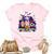 Gnomes Witch Truck Aunt Funny Halloween Costume Unisex Crewneck Soft Tee Light Pink