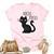 Halloween For Cat Lovers | Hocus Pocus Black Cat Unisex Crewneck Soft Tee Light Pink
