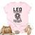 Lion Graphic Art July August Birthday Gifts Leo Zodiac Sign Unisex Crewneck Soft Tee Light Pink