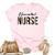 Nicu Nurse Neonatal Labor Intensive Care Unit Nurse Unisex Crewneck Soft Tee Light Pink