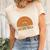 Autumn Vibes Orange Rainbow Fall Women's Short Sleeve T-shirt Unisex Crewneck Soft Tee Natural