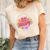 Boho Vintage Retro Vintage Be Happy Women's Short Sleeve T-shirt Unisex Crewneck Soft Tee Natural