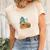 Fall In Love Gnomes Pumpkins Basket Women's Short Sleeve T-shirt Unisex Crewneck Soft Tee Natural