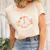 Hippie Give Peace A Chance Peace Symbol Women's Short Sleeve T-shirt Unisex Crewneck Soft Tee Natural