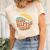 Hippie The Sun Think Hippie Thought Custom Women's Short Sleeve T-shirt Unisex Crewneck Soft Tee Natural