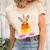 Unicorn Candy Corn Halloween Trick Or Treat Party Girl Gifts Unisex Crewneck Soft Tee Natural