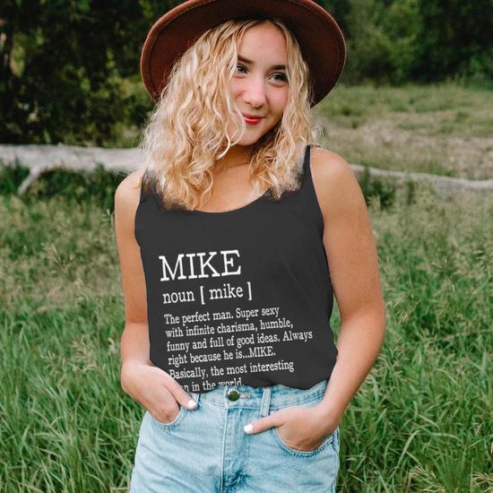 トップス mike Adult Definition Funny First Name Mike Men Gift Graphic Design