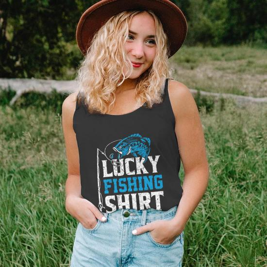 Lucky Fishing Do No Wash Funny Fishing Vintage Graphic Design Printed  Casual Daily Basic Unisex Tank Top - Thegiftio
