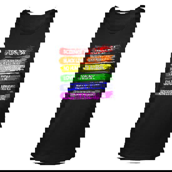 Science Is Real Black Lives Matter Love Is Love Tank Top Science Is Real Black Lives Matter Love Is Love Tank Top