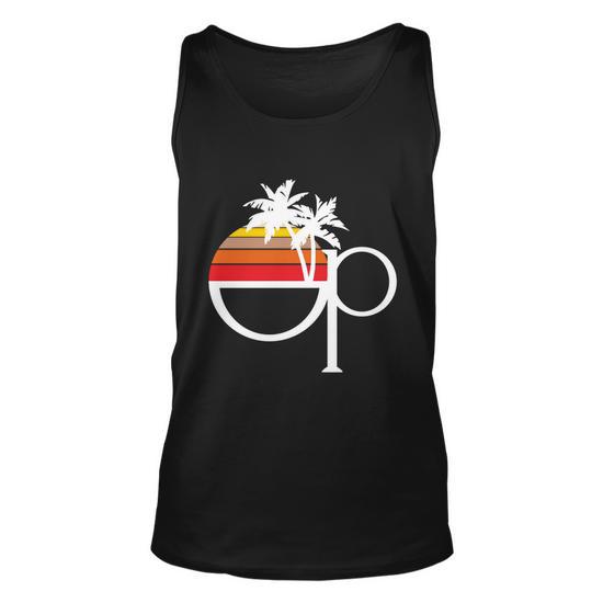 Ocean Pacific 80S Retro Sunset Unisex Tank Top - Monsterry