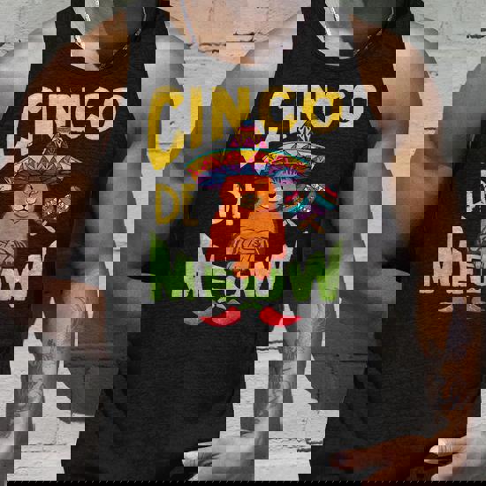 Cinco De Meow Shirt With Smiling Cat Taco And Sombrero Cinco De Meow Shirt With Smiling Cat Taco And Sombrero