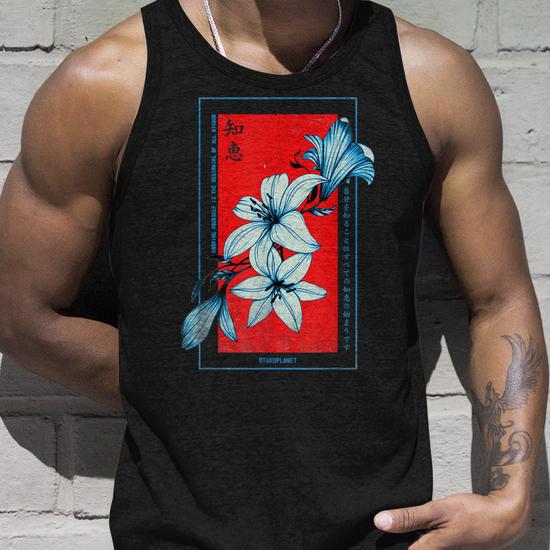 Floral Japanese Soft Grunge Aesthetic In Vaporwave Stylish Men