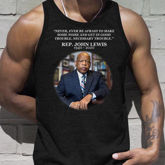 Representative John Lewis Tribute 1940-2020 Tshirt Unisex Tank Top -  Monsterry