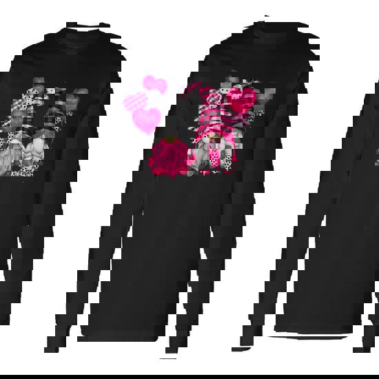 Three Gnomes Valentines Hearts Leopard Printed Buffalo Plaid T-Shirt Three Gnomes Valentines Hearts Leopard Printed Buffalo Plaid T-Shirt