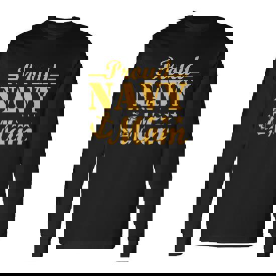 Proud Navy Mom V4 Long Sleeve T-Shirt