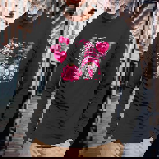Three Gnomes Valentines Hearts Leopard Printed Buffalo Plaid T-Shirt Three Gnomes Valentines Hearts Leopard Printed Buffalo Plaid T-Shirt