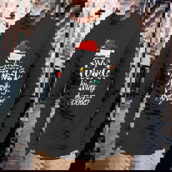 Santa's Favorite Cna Christmas Lights Xmas Gift T-Shirt