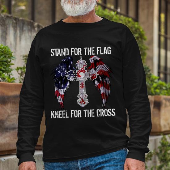 T-shirt Patriotique 'We Stand For National Anthem' - Homme - Coton 100% - Tailles S à 4XL