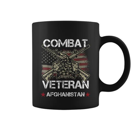 Combat Veteran Afghanistan War Vet American Military Graphic Design Printed  Casual Daily Basic Coffee Mug - Thegiftio UK