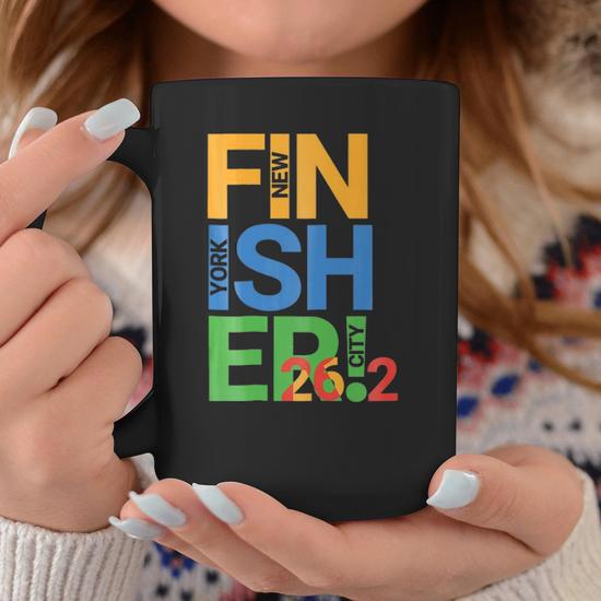 262 Miles New York City (NYC) Marathon Finisher 2018 Coffee Mug, Marathon Gifts