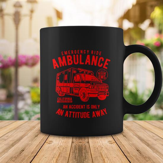 Emergency Ride Ambulance Coffee Mug - Monsterry