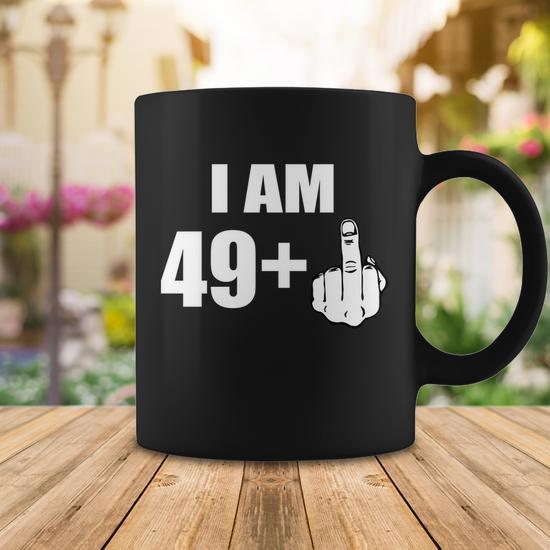 I Am 50 Middle Finger Funny 50Th Birthday Gift T-Shirt Tshirt Coffee Mug -  Monsterry