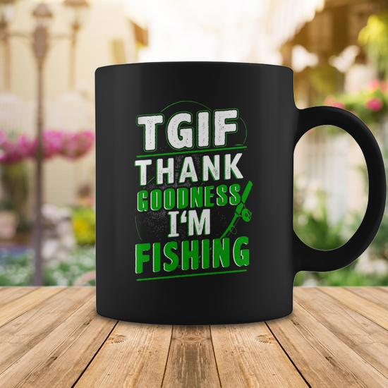 Tgif - Thank Goodness Im Fishing Coffee Mug