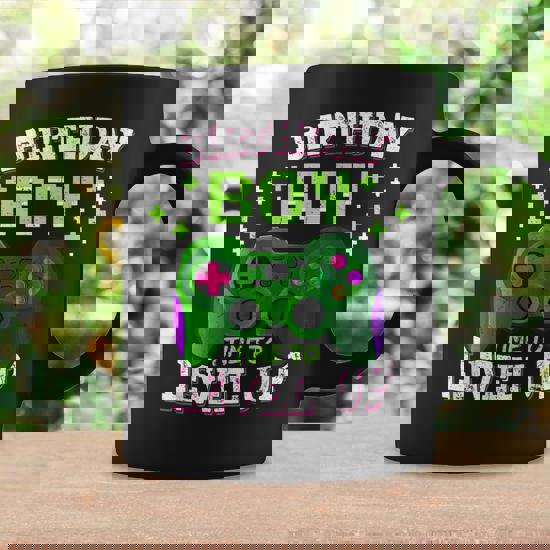 Birthday Boy Time To Level Up Video Game Birthday Gift Boys V2 Coffee Mug Thegiftio UK
