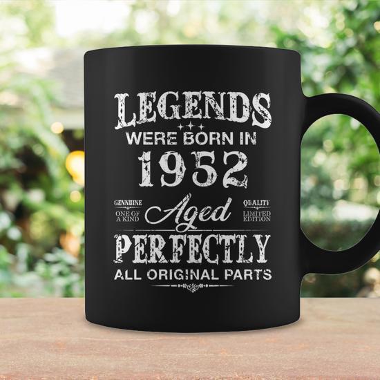 Vintage 1952 Funny 70 Years Old Men And Women 70Th Birthday Gift Graphic  Design Printed Casual Daily Basic Coffee Mug - Thegiftio