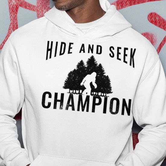 Hide And Seek Champion Tshirt Funny Bigfoot Tee Hoodie Monsterry