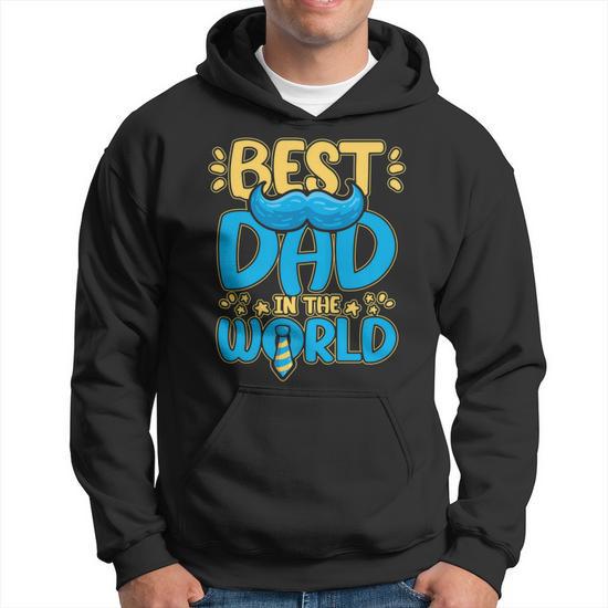 Mens Best Dad In The World For A Dad Hoodie Thegiftio UK