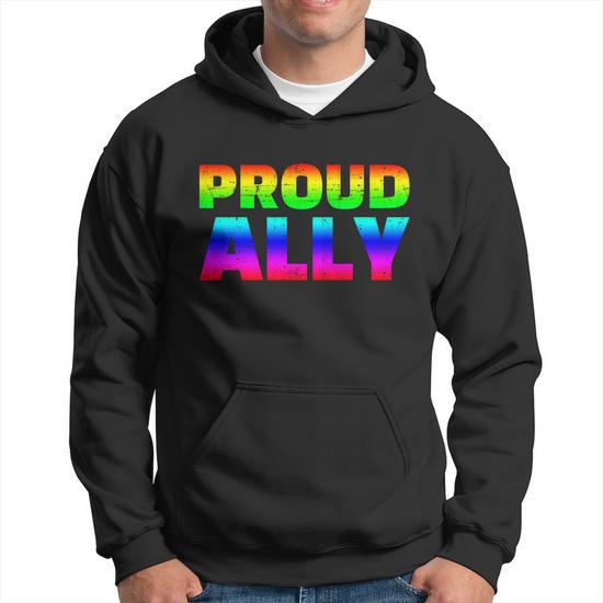 Rainbow flag hoodie hotsell