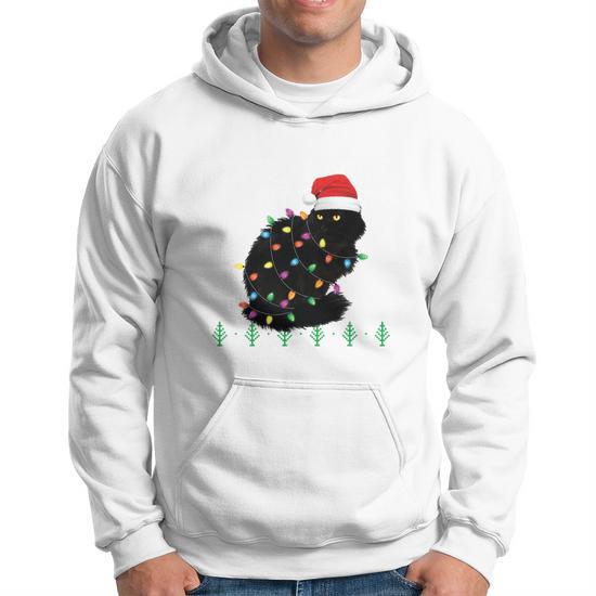 Black cat christmas sweater best sale