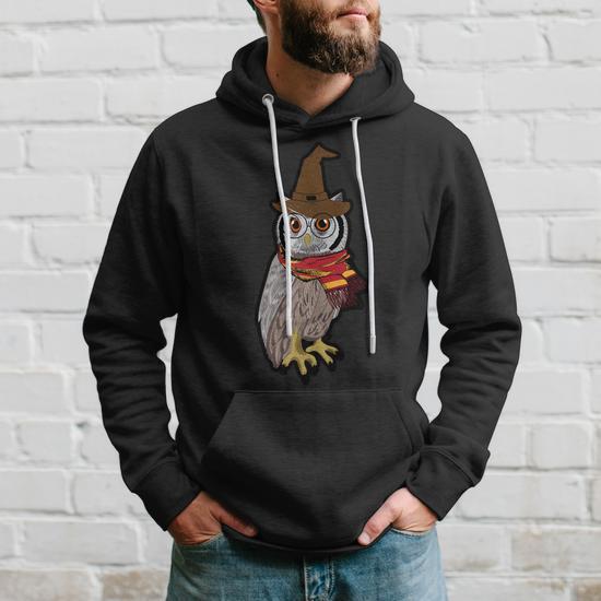 Cute Owl Halloween Men Hoodie Thegiftio UK