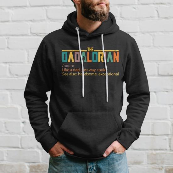 Dadalorian Definition Like A Dad But Way Cooler V2 Hoodie Monsterry