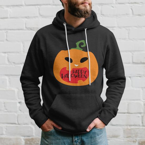 Black and orange be happy hoodie best sale