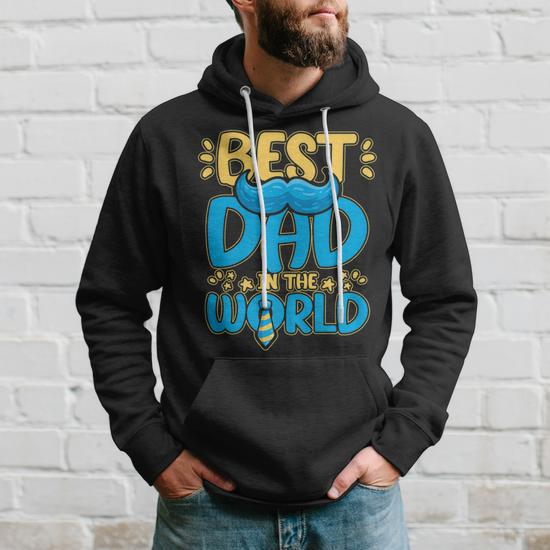 Mens Best Dad In The World For A Dad Hoodie Thegiftio UK