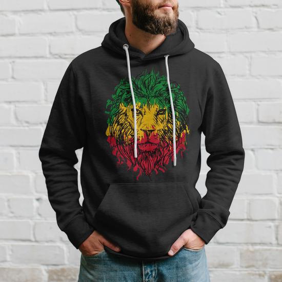 Hoodie fashion with lion head