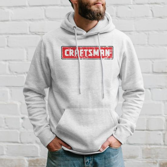 Craftsman Distressed Tshirt Zip Up Hoodie Monsterry Dede