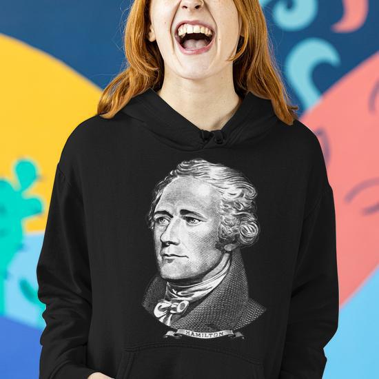 Alexander Hamilton Big Face Portrait A Ham Women Hoodie Thegiftio UK