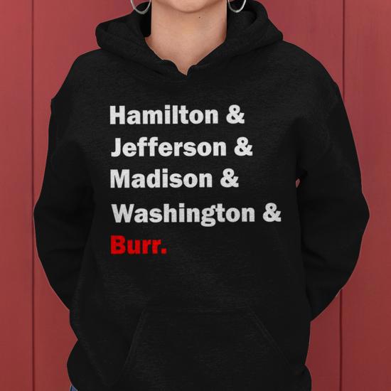 Hamilton & jefferson & madison & washington & burr hotsell