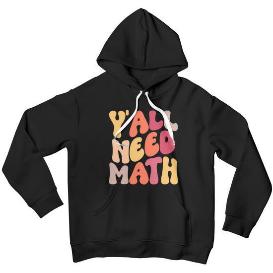 Yall Need Math Teachers Back To School Graphic Design Printed Casual Daily Basic Youth Hoodie Thegiftio UK