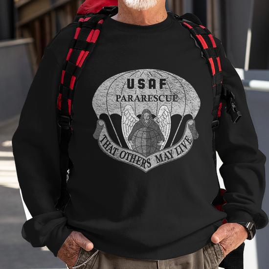 Us Air Force Usaf Pararescue Pj Rescue Medic Recovery Pullover Hoodie Graphic Design Printed Casual Daily Basic Sweatshirt Thegiftio UK